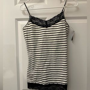 Express Striped Lace Cami NWT